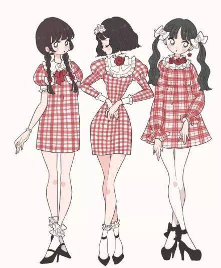 动漫人物全身照绘画教程 服饰设计与绘制参考